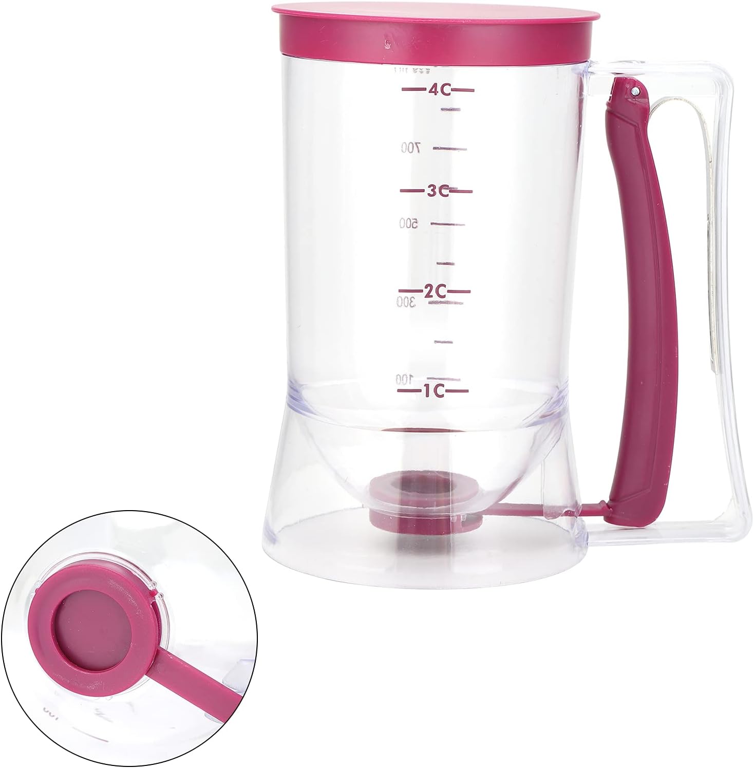 Dispenser Dosador Medidor De Massas Panquecas CupCake 900Ml